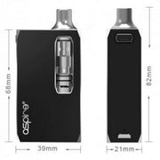 Aspire K1 Stealth vape e-cigarette starter kit with 1000mAh battery and Aspire K1 Plus refillable tank for long-lasting vaping.